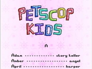 The Book of Baby Names, showing the first three 'Petscop Kids'