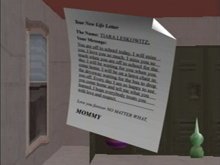 Tiara's 'New Life Letter' as seen in-game